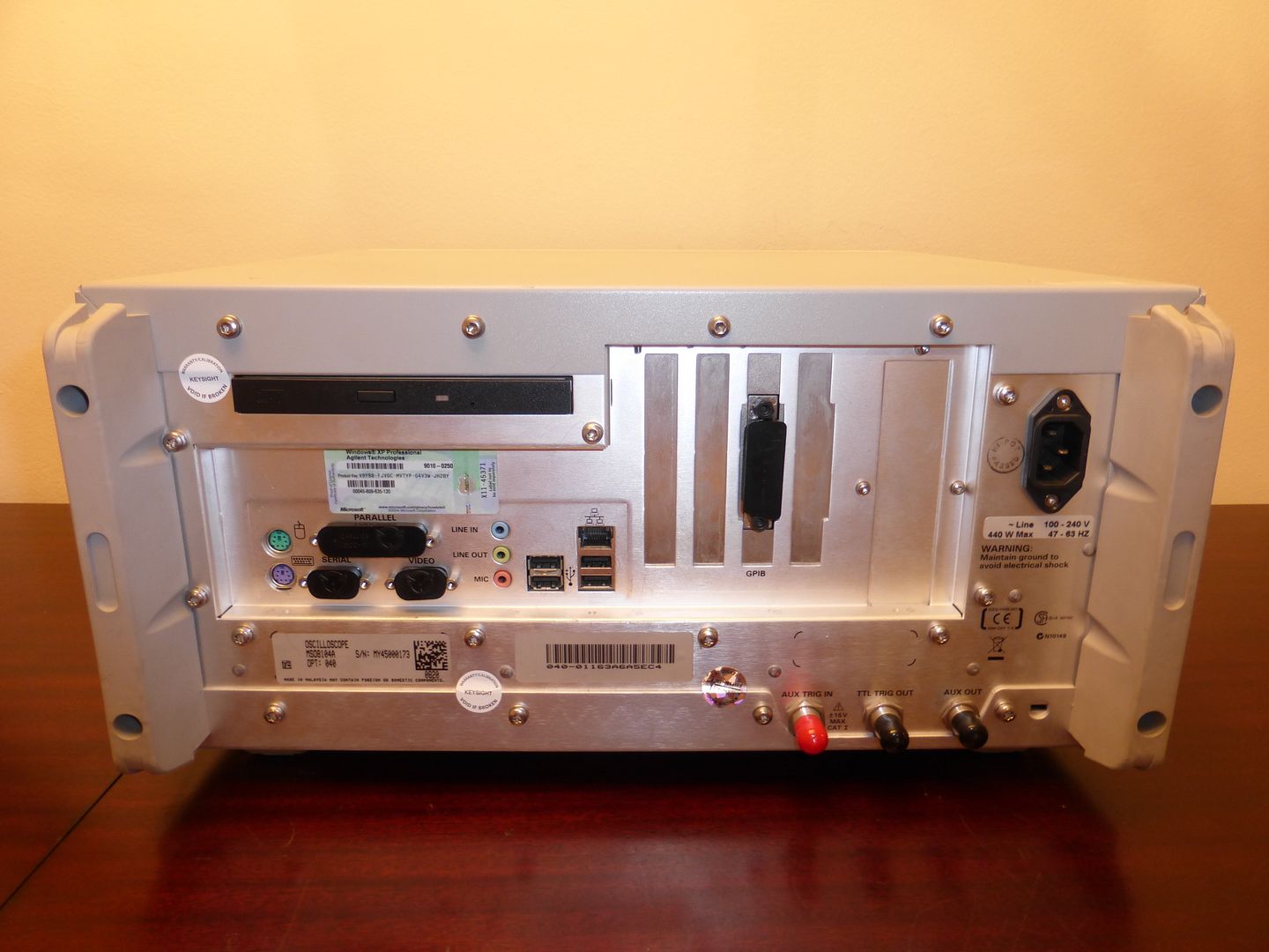 Agilent MSO8104A 1 GHz 4 Channel 4GSa/s Mixed Signal Oscilloscope ...